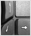 picture of navigational arrows on a keyboard