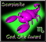 Scorpio Cool Site Award