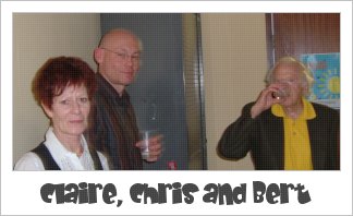 picture of claire, chris and bert - my fellow students
